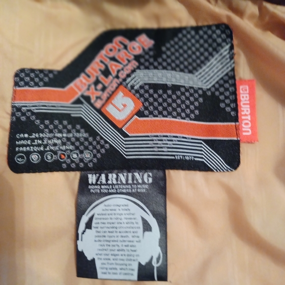Burton ski snowboarding jacket XL. EUC - Picture 2 of 9